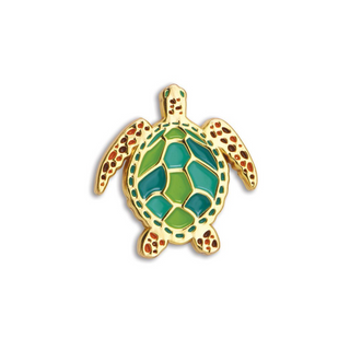 Perfect for adding a little flair to jacket, hats, backpacks, or lapels. Turtle Enamel Pin - Cape Shore